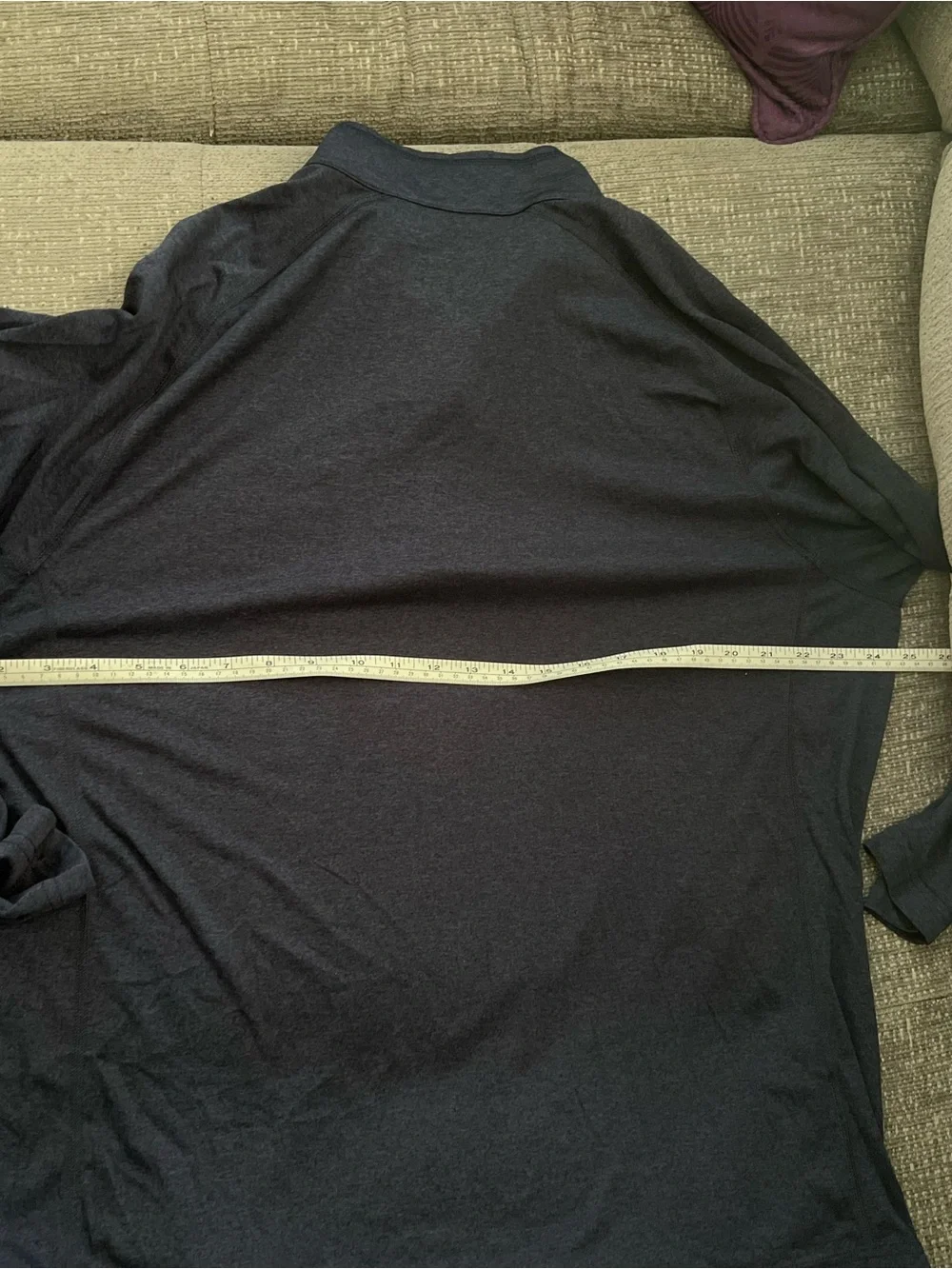 Eddie Bauer Men's Dark Navy Quarter-Zip Lightweight Pullover k21
